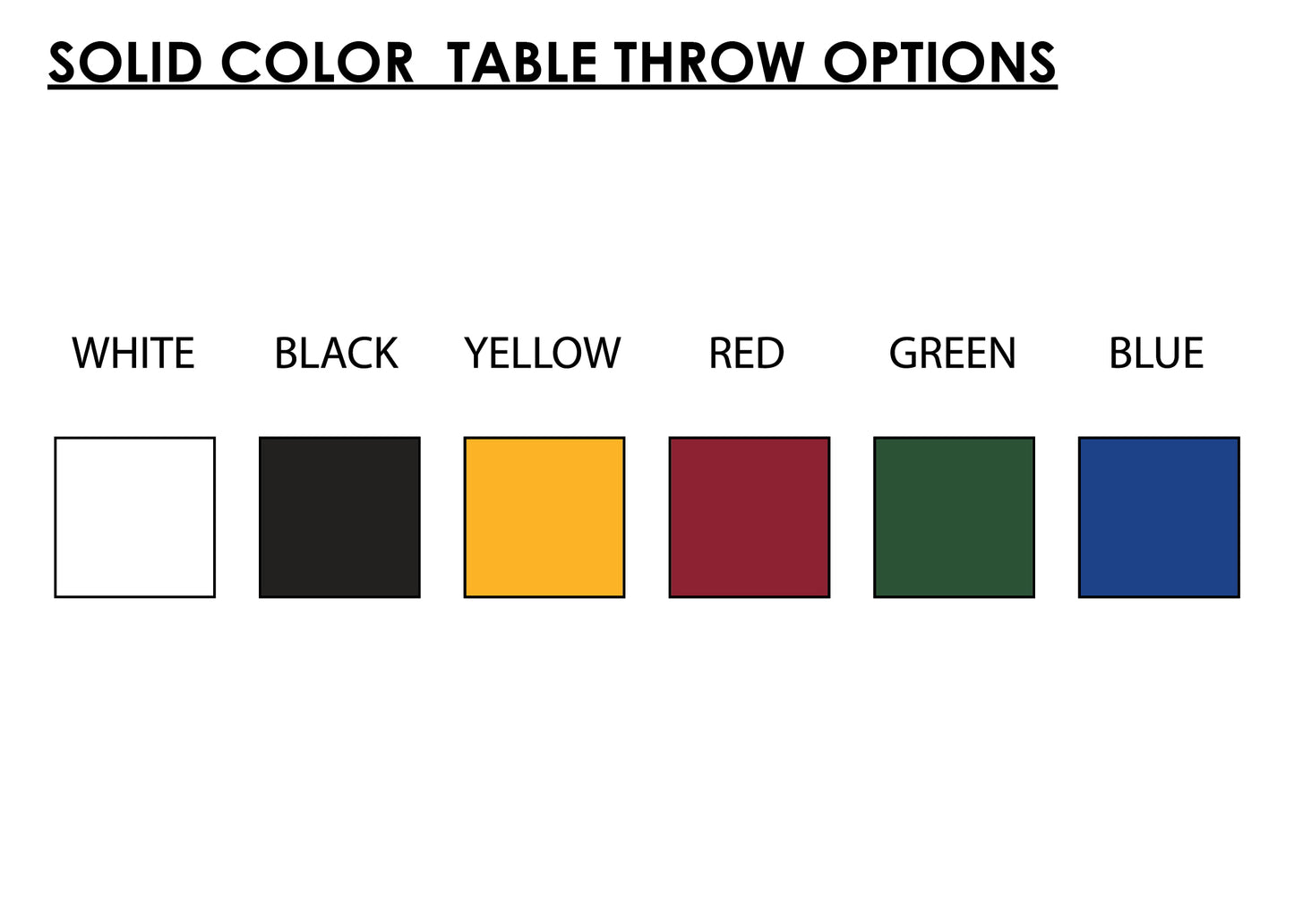 Table Runner + Solid 6' Throw Combo